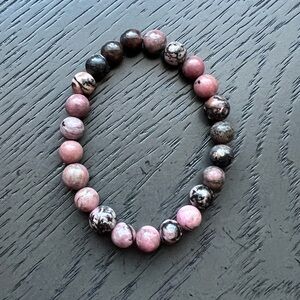 Rhodonite bracelet 8 mm